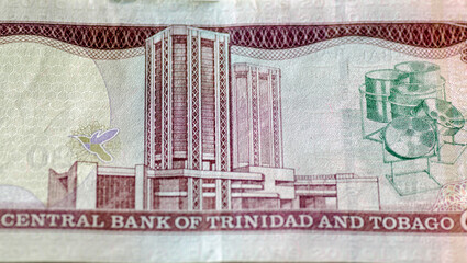 Eric Williams Finance Building in Port of Spain on Banknote