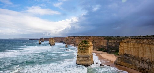 12 Apostles, Great Ocean Road, Victoria, Sea, Cliffs, Ocean, Landscape, Storm