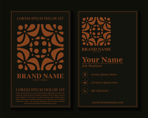 ornament pattern business card design