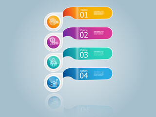abstract vertical infographic element
