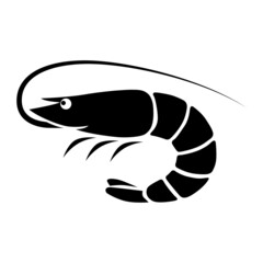 Shrimp Icon Vector Sign And Symbols.