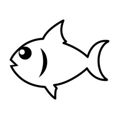 Fish Icon Vector Design Template.