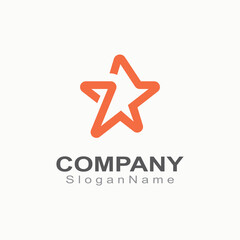 Star Logistic express Logo for business and delivery company