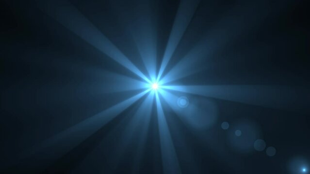 Optical lens flare effect. 4K resolution. Very high quality and realistic.on black background