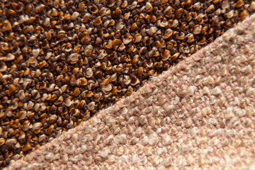New red and brown carpet fabric texture, home carpet