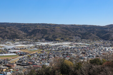 Naklejka premium 伊豆の国市の街並み（静岡県伊豆の国市）