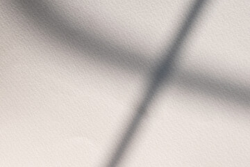 sunlight shadow on white paper background texture