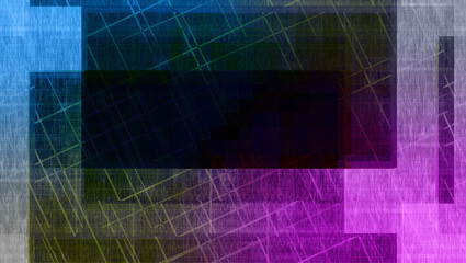 Abstract glitch art background image.