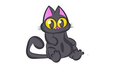 Cat illustration vector design