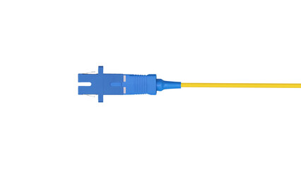 Fiber Optic patch cord Cable  on isolated white background