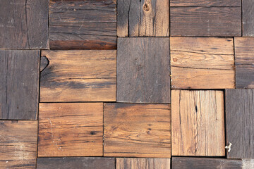 Shot of wooden textured background. Wood block background texture.