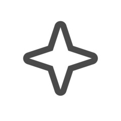 Star vector icon. Simple pictogram.