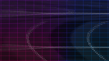 Abstract glitch art grid background image.