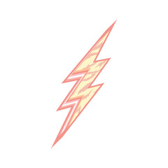 lightning symbol vector with concept