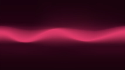 Red wave gradient wallpaper. Blur red line with a dark background. Modern fluid wallpaper.
