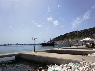 Schiffahrt auf der Ägais von Kos Stadt nach Kalymnos, Pserimos und Plati.