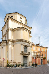 Fototapeta na wymiar Oratory of Santa Maria delle Grazie, Parma, Italy, on a sunny day