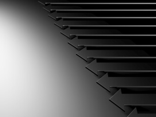 Obraz premium Arrows business concept. Minimalistic design