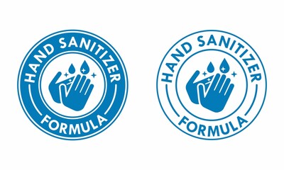 Hand sanitizer logo template illustration