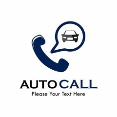 Call auto symbol logo template illustration