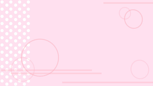 水玉模様の背景素材(ピンク色)