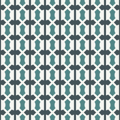 Fototapeta premium Geometric seamless pattern. Modern mosaic ornament. Grid abstract background. Repeated figures wallpaper. Geo design surface print