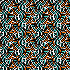 Abstract Vintage lines Summer Pattern