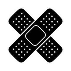 Medical plaster bandage icon. Adhesive bandage. Vector illustration