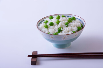 グリーンピースご飯