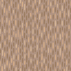 Vertical doodle spot stripes repeat pattern. Brown hand drawn seamless background. For wallpaper, fabric, wrapping, invitations card.