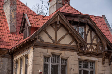 Urban exploration in an old abandoned hospital in a historic mansion in Poland - Urbex