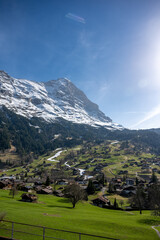 Grindelwald - beautiful village in mountain scenery