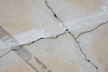 Fototapeta premium cracked concrete floor