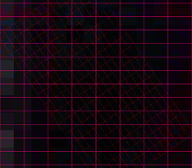 Abstract glitch art grid background image.