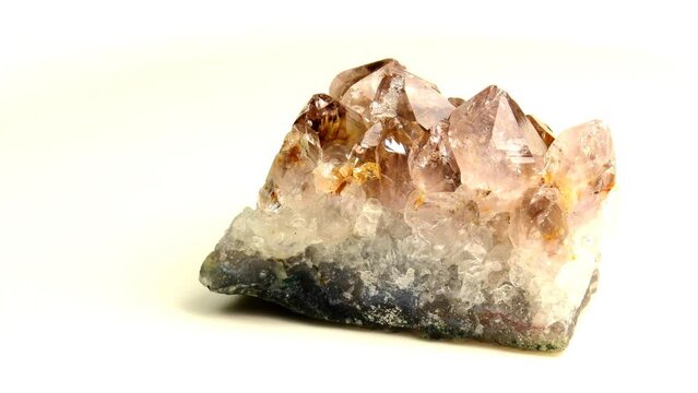Smoky quartz on a turn table