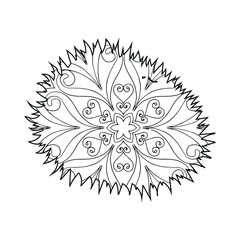 Mandala Jackfruit Coloring Page For Kids
