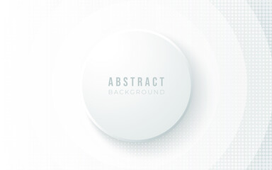 Abstract circle white background.