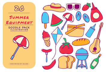 Summer Equipment Doodle Pack
