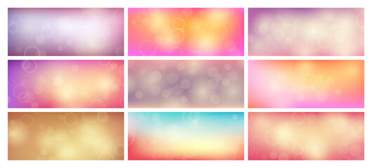 Naklejka premium Abstract background with blur bokeh light effect