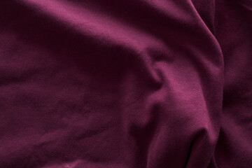 closeup texture of purple cotton fabric