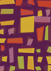 Offset Quads generative art background art illustration