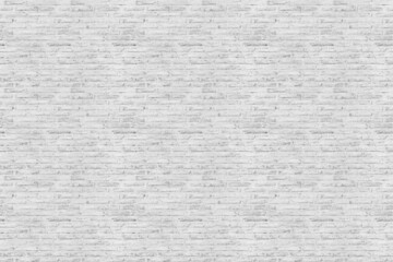 white brick wall tile pattern seamless wallpaper texture for background.