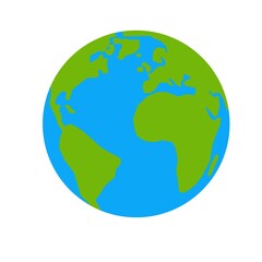 Vector map of globe. Earth skeleton icon
