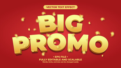 Big Promo Banner with 3D Editable Text Effect