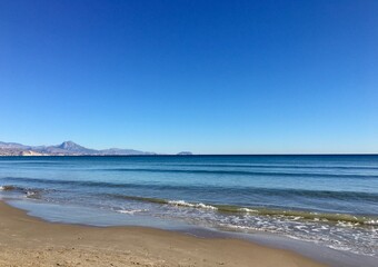 beach in the morning