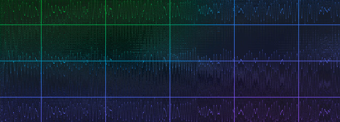 Abstract glitch art grid background image.