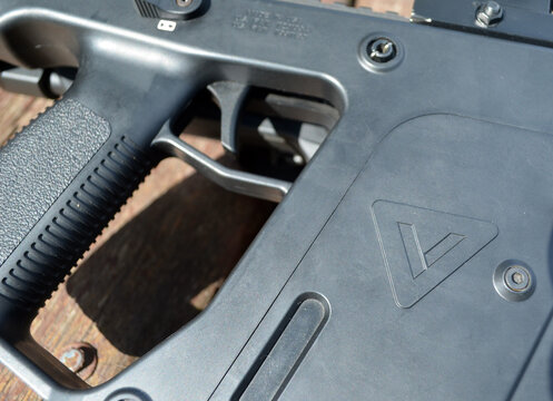 KRISS Vector 9*21 caliber submachine gun. Kiev,Ukraine. April 24, 2022.