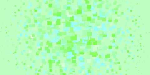 Light Green vector background with rectangles.