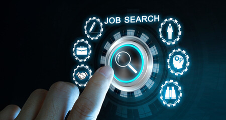 Job Search human resources recruitment career. Internet, business