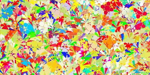 Light Multicolor vector texture with random triangles.